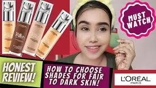 L'Oreal Paris True Match Superblendable Foundation Honest Review, all 14 shades frm fair to darkskin