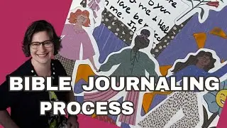 Bible Journaling Process | Illustrated Faith Hi Friend Kit | Mixed Media Bible Journaling