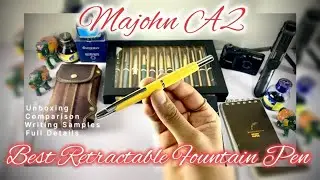 Majohn a2 fountain pen unboxing and review | best Retractable fountain pen | #fountainpen #penlover