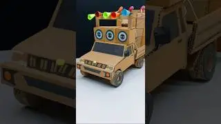 Mini DJ Truck Loading Setup || How To Make DJ Truck Cardboard #shorts