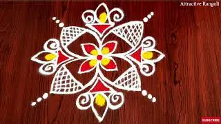 🌟Easy Thai matha kolam🌟 🌟Padi kolam🌟3 dot Rangoli🌟Kolam @AttractiveRangoli11