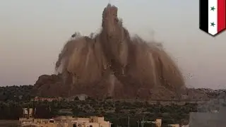 Syrian Civil War: rebels destroy army base with explosives packed in tunnels