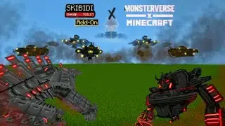 Skibidi toilet X MonsterVerse Add-on (Minecraft ep 1-3)