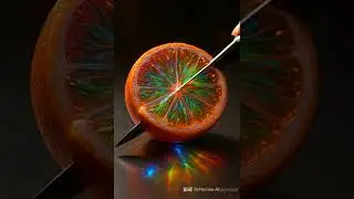 Prism Orange Satisfying Slice in 8K Ultra HD 🍊✨ | ASMR Glass Cutting