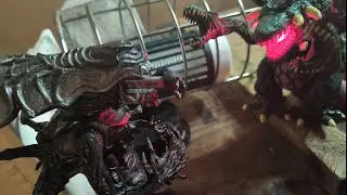 COLOSSAL CREATURE COMBAT Ep. 2 // What if.. BIOLLANTE vs THE QUEEN (Alien) Stop Motion