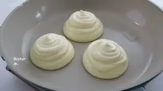 Fluffy and Delicious Japanese street food! $1 Cheap ingredients! Easy homemade Souffle pancake