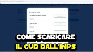 Come scaricare il CUD (certificazione unica) dal sito dell'INPS