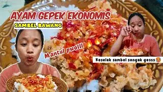 GARA-GARA SAMBEL HAMPIR KESELAK‼️ BIKIN AYAM GEPREK BUAT MAKAN MALAM