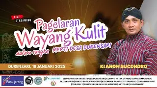 🟥 LIVE Pagelaran Wayang Kulit – Merti Desa Durensari | Ki Anom Sucondro | 18 Januari 2026