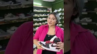 Blue Hair Girl selling Jordan