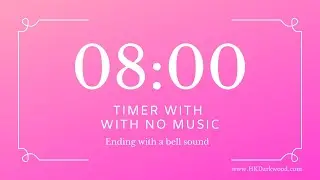 8 min writing timer, no music timer, let's get productive timer