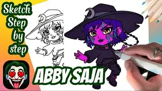 How to Draw ABBY SAJA | Step by Step Easy Drawing Tutorial for Beginners