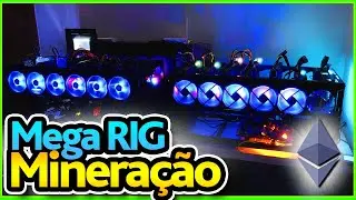 🔥 MONTAGEM DA MEGA RIG DE MINERAÇÃO - RIG COM MUITAS PLACAS DE VÍDEO VALE A PENA?