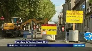 Travaux place de Verdun Ville de Pau