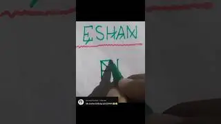 🔰 ESHAN brand name logo design 🔰|| Comment your name # Name art #designer#