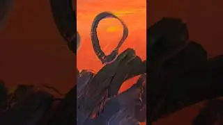 Sunset friendship #acrylicpainting #vibrantcolors #passion #relaxing #painting #sunset #abstract