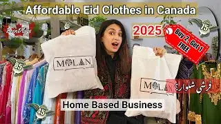 Affordable Eid Clothes in Canada| Eid Shopping & Clothing Haul |Pakistani Fashion 2025