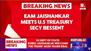 India-US Trade Deal LIVE: EAM Jaishankar Meets Scott Secy, Discusses Strengthening Economic Ties