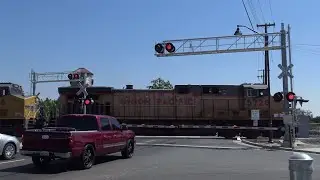 UP 5728 Grain Train South, Florin Rd. Railroad Crossing, Sacramento CA