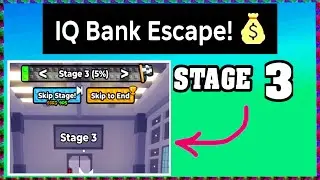 STAGE 3 IQ BANK ESCAPE Roblox Walkthrough [Full Guide English] 💰