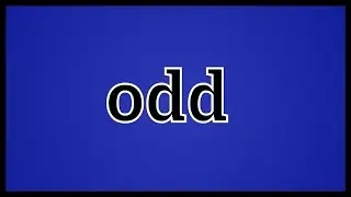 What Odd Means