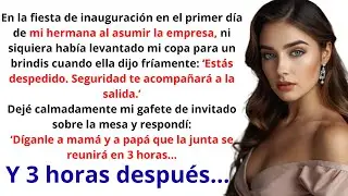 En la fiesta de inauguración en su primer día, ella dijo: “Estás despedido”. Tres horas después…