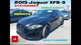 2015 Jaguar XFR-S STATIONARY from IAA auto auction.