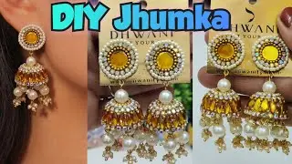 घर पर बनाए सुंदर Jhumka Earrings | DIY Jhumka Earrings Making at Home | Handmade Earrings Tutorial