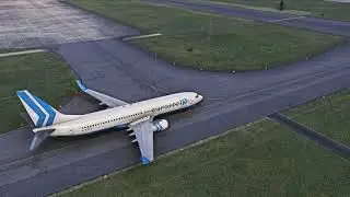Euroscot B738 approach and landing into Cardiff EGFF