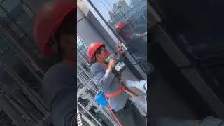 View Glass Facade Construction! - Curtain Wall Installation #shorts
