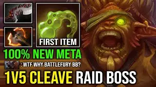 NEW 1V5 IMBA CLEAVE First Item Battle Fury Brutal Max Stack Quill Spray Bristleback Dota 2