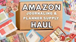 Amazon Planner & Journaling Haul! HONEST Review of Stickers, Paper, Washi & Other Stationery Items!