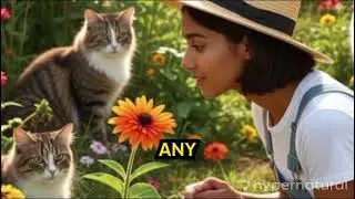 Ana love the 🌺🌻🌹🌷Field. ✨#magicalcat #catqueen #interesting #viralvideo #trending 