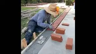 How To Pour A Concrete Driveway With Brick Bands