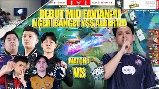 ALBERT MENGAMUK!!! DEBUT MID FAVIAN?!! MATCH 1 EVOS VS TEAM LIQUID MPL ID