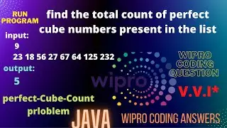find the total count of perfect cube number present in the list | how to segregate perfect cube num*