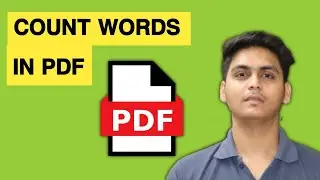 How to Count Words in PDF File | pdf me word count kaise kare