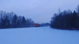 [БЧ] ТЭП70БС-115 с поездом №239Щ Москва-Полоцк следует по станции Язвино