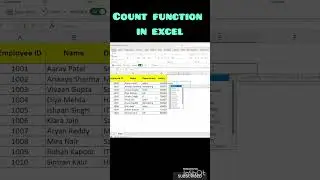 #count #excelfunction #excel #excelformula