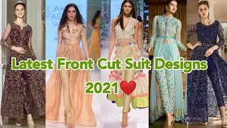 Latest Front Cut Suit Designs💞❤||Front Slit Kurti Designs||💞 || Trendy Open Kurti Ideas ||❤