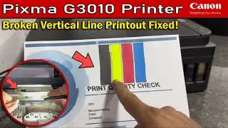 HOW TO FIX BROKEN HORIZONTAL LINE TEXT ALIGNMENT AND SHADOW PRINTOUT PROBLEM CANON G3010 PRINTER.