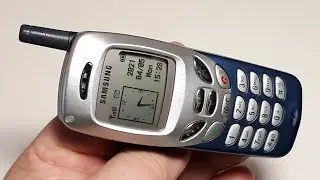 Samsung R210S Капсула времени из Германии. Оригинальный Ретро телефон с голубой подсветкой (4171)