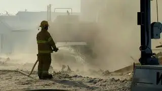 Grain Elevator Fire