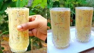 കല്യാണ വീട്ടിലെ ഐസ്ക്രീം ചേർക്കാത്ത ഐസ്ക്രീം വെള്ളം/Welcome Drink / Mixed custard fruit summer drink