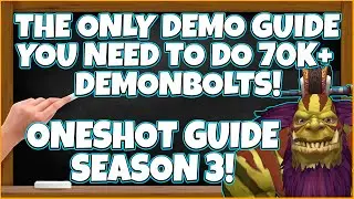 ГИД ПО 70K DEMONBOLT! ОДИН ШОТ ДЛЯ КАЖДОГО КЛАССА! ЕДИНСТВЕННЫЙ ГИД ПО ЧАРЛОКАМ-ДЕМОНОЛОГАМ, КОТОРЫЙ ВАМ НУЖНО СМОТРЕТЬ!