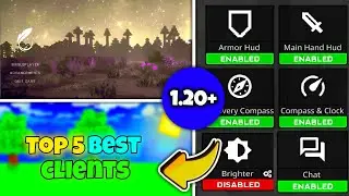 Top 5 Client For Mcpe 1.20+ ( FPS boost ) || Best Lag Fix Client For Minecraft Pocket Edition 😆