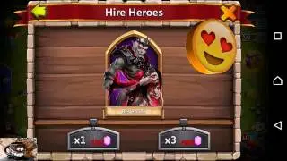 Castle Clash: Rolling 22k Gems and opening 15 Legendary Hero Cards
