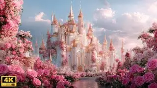 Floral Fantasy Palaces 4K ✨ Rose, Wisteria & Azure Light Journey