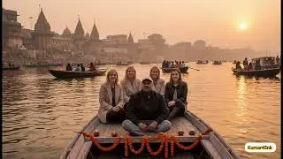 Relaxing Meditation in River Ganga Banaras india | Relaxing Meditation in Varanasi with Kumar45nk 