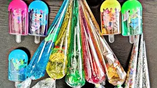 Satisfying asmr slime with snow spray.... 👌